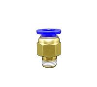 10PC DN6 G 1/8" Male x Fit Tube OD 8mm Brass Pneumatic Air Hose Quick Connector Push In Coupler Water Gas Oil