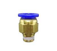 10PC DN8 G1/4" Male x Fit Tube OD 12mm Brass Pneumatic Air Hose Quick Connector Push In Coupler Water Gas Oil