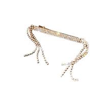 10pc Hair Clip Rhinestone Bow Tassel Bangs Fairy Side Hairpin Duckbill For Women(136-6 Duckbill clip)