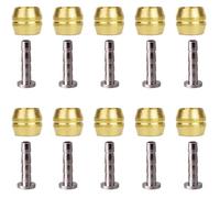 10Pc Insertos Oliva Freno Hidráulica Manguera Bicicleta y Juego Insertos Conector,Kit Componentes Reemplazo Inserción Conexión Latón Disco Hidráulico para Pieza Repuesto Bicicleta Montaña Shimano BH90