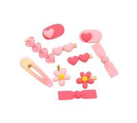 10PC/SET pinzas de pelo para niñas, y2k dopamina broche pinzas de pelo, chicas lindas barrettes multi-forma conjunto horquillas accesorios hebilla de metal lado de pico de pato horquillas