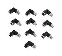 10pcs 1/4 "tubo OD X 1/8 "NPT Hilo NOSOTROS- Hecho TONTO Ajuste de tubo neumático 999KPA apto for PU/PA/PE Manguera de tubo de tubería