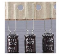 10pcs 100uf 50v long life electrolytic Capacitor 8 * 12mm 105°C