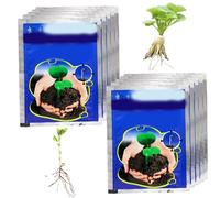10PCS 10g Polvo de enraizamiento para esquejes de plantas Hormona de enraizamiento soluble para esquejes Polvo de ácido naftalenacético para trasplantes y manejo de árboles
