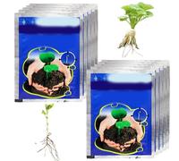 10PCS 10g Polvo de enraizamiento para esquejes de plantas Hormona de enraizamiento soluble para esquejes Polvo de ácido naftalenacético para trasplantes y manejo de árboles