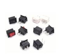 10Pcs 10MM*15MM Rocker Switch Kit 2Pin 3Pin 3A 250V KCD11 2/3 Position Snap-in On/Off On/Off/On 5kinds X 2pcs
