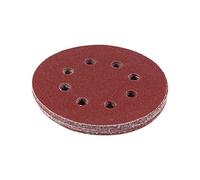10pcs 125mm 5 pulgadas 8 agujeros Discos de Lijado Forma Redonda Roja Papel de Vidrio Almohadilla de Pulido 60/80/100/120/150/180/240/320/800/1000 granos(100#)