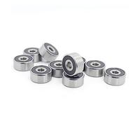 10PCS 1607 2RS Rodamiento en pulgadas 7/16x2 9/32x5/16 pulgadas Rodamientos de bolas blindados 11.112x23.02x7.938mm 1607RS Accesorios