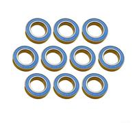 10pcs 16277-2RS Cojinete de buje trasero 16x27x7mm para reparación de ruedas de bicicleta - Rodamientos de bolas de acero MTB piezas de ciclo de carretera