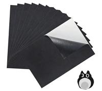 10PCS 1MM Almohadillas de Espuma Autoadhesivas, 21 x 30 cm Espuma de Alta Densidad, Negro Foam EVA Impermeable, Self Adhesive Felt Sheets, Goma Antideslizante Espuma para Protección de Muebles