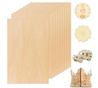 10Pcs 200x 300x 3mm Tablero Contrachapado, Contrachapeada Sin Terminar, Madera Contrachapada para Carpintería Bricolaje, Procesamiento Láser, Fabricación Modelos, Regalos, Decoraciones,Grabado,Artes