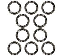 10PCS 25mm Aleación de Zinc Mosqueton Bolso Redondo Resorte de Gatillo Gancho de Aleación Hebillas para Manualidades Accesorios,Negro