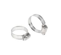 10pcs 304 Stainless Steel Hose Clamp Adjustable 8-152mm Screw Worm Drive Pipe Clip Hoop Hose Fixed tool(40-63mm)