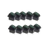 10PCS 3D3P-Green KCD1 23x16.8mm switch 3PIN red no lights button rocker power ON/OFF/ON