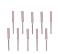 10pcs 4.8mm Afilador de motosierra de molienda limas de piedra de acero cromado conjunto de rebabas rotativas para metal jade madera pulido amoladora eléctrica uso