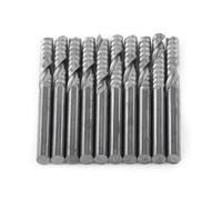 10pcs 4 mm Mango carburo de tungsteno molinos, Finales en espiral conjunto simples, Fresas de fresado, Bits CNC