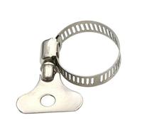 10pcs 6-38mm Stainless Steel Worm Drive Hose Clamp Fuel Pipe Water Tube Jubilee Clips Metal Clamps For Tubes Woodworking Tools(19-29mm)