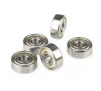 10pcs 6001 600 1zz/Rs 1 Rodamiento de rueda de rodillo de 2x28x8 mm Rueda de bolas de ranura profunda Piezas de patines(6001ZZ)