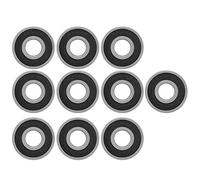 10Pcs 6201-RS Rodamiento de Bolas de Acero de Doble Rodamiento Sellado en Miniatura Con Rodamiento Rígido de Bolas de 12 mm
