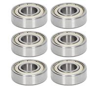 10pcs 6202Z Rodamiento de Bolas Rodamiento de Bolas de Ranura Profunda Rodamiento de Doble Sellado Rodamiento de Rodamiento de Bolas Radial de Acero Rodamientos en Miniatura para Maquinaria de Impresi