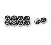 10pcs 623-2RS Mini rodamientos de bolas de acero doble caucho sellado profundo rodamientos de rodillos, 3 x 10 x 4 mm