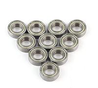 10Pcs 688ZZ 8 × 16 × 5 mm Rodamientos de Bolas de Ranura Profunda en Miniatura Doble Blindado / Sellado de Acero