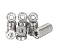 10pcs 6mm 7mm 8mm 9mm 10mm Diámetro interior Rodamientos de bolas de garganta profunda de alta calidad ZZ(S9x17x4.5 ZZ,10 Piezas)