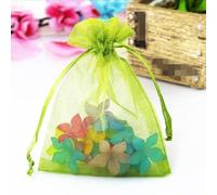 10pcs 7x9 9x12 10x15 13x18 Bolsas de regalo de organza para joyería Embalaje de joyería Bolsas de regalo de boda de Navidad dibujables Bolsas Bolsas de embalaje-D19 Verde oliva, bolsas de organza de