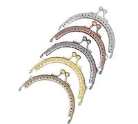 10PCS 8.5cmSemicircle Metal Purse Frame Kiss Clasp Handle For Bag Sewing Craft Tailor Sewer Accessory(Mixed A-10pcs)
