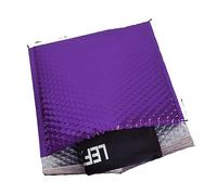 10PCS/8tamaños Bolsas Acolchadas De Papel De Aluminio con Burbujas Metálicas De Oro Rosa Bolsas Postales Aluminizadas Embalaje De Regalo Sobres De Envío Acolchados-Púrpura-29x23cm
