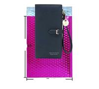 10PCS/8tamaños Bolsas Acolchadas De Papel De Aluminio Metálico De Burbuja De Oro Rosa Bolsas Postales Aluminizadas Embalaje De Regalo Sobres De Envío Acolchados-Rosa Fuerte-20x28cm