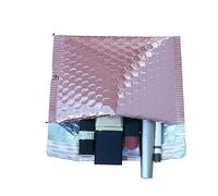 10PCS/8tamaños Sobres De Burbuja Metálico De Oro Rosa Bolsas Acolchadas De Papel De Aluminio Bolsas Postales Aluminizadas Embalaje De Regalo Sobres De Envío Acolchados-Oro Rosa-18x13cm