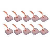 10Pcs 8x25x21mm Carbon Brushes, Power Tool Part Kits, Carbon Brushes Replacement Kits Fit For FT 128 Car Starter Motor J458