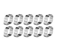10pcs Abrazadera de Oreja de Acero Inoxidable Clips de Sujetadores de Manguera de Revestimiento de Zinc Abrazadera de 2 Orejas para Pipa de Gasolina de Combustible 5-23mm (11-13mm)