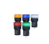 10Pcs AD16-16E Panel Mount LED Power Indicator Pilot Signal Light Lamp 16MM AC 12V 24V 110V 220V 380V Beacon light Red Green(20cm,24V)