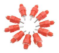 10pcs agua Tetine pollo pato alimentateur Fournitures de corral Gallina Tornillo En El Estilo Auto