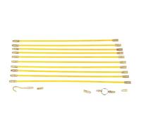 10PCS Alambre Eléctrico Cinta de pescado Cable Kit de fibra de vidrio Extractor coaxial Varillas corrientes