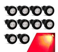 10PCS Alto Poder 18mm 9W Luz de ojo de águila Luz LED Para Automóvil Moto Luz Diurna Eagle Eye DRL Luces de Marcado (Rojo)