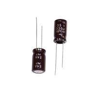 10PCS Aluminum Electrolytic Capacitors 35V47UF 6X11