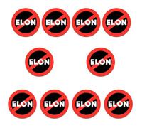 10PCS Anti Elon Pegatinas I Bought This Before We Knew Elon was Crazy Auto Accesorios para el Propietario de Tesla Regret Divertido Autoadhesivo