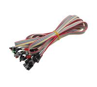 10Pcs ATX PC Computer Motherboard Power Cable Reset Restart Switch On/Off Push Button Line with LED Light 65CM