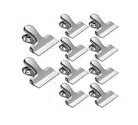 10pcs Bag Clips, Stainless Steel 1.5'' Small Bulldog Clips, Firmness And Durable, Great for Air Tight Seal Grip On Coffee&food Bags, Snack Bag, Kitche