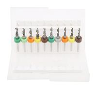 10Pcs Bits Set, PCB Drill Bits for it Board Repair, Tungsten Steel Straight Handle Spiral Drill 2.1 3.0mm, for Engra,