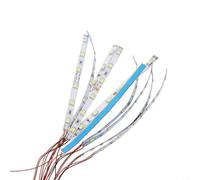 10pcs Blanco para montaje de tira LED precableado para iluminación LED SMD en escenas en miniatura, diseños ferroviarios e iluminación de modelo arquitectónico (luz blanca)