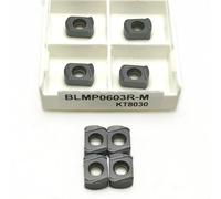 10pcs BLMP0603R-M KT8030 BLMP0603R-M KT8060 Carbide Blade Milling Machine Fast Feed Milling Insert BLMP0603R CNC Cutter(BLMP0603RM KT8030)