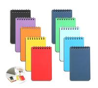 10pcs Bloc de notas pequeño A7, Cuaderno Pequeños Rayados en Espiral Multicolor Libretas Pequeñas A7 Cuaderno De Bolsillo Colorido para Apuntes Sobre Marcha y Aprendizaje de Materias Escolares