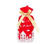 10PCS Bolsa de Navidad de Año Nuevo Bolsa de regalo de Navidad Bolsa de galletas de caramelo para empaquetar alimentos Regalo Cordón Bolsillo con cordón-Bolsa de Navidad-27-10 PCS