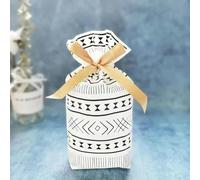 10PCS Bolsa de Navidad de Año Nuevo Bolsa de regalo de Navidad Bolsa de galletas de caramelo para empaquetar alimentos Regalo Cordón Bolsillo con cordón-Bolsa de Navidad-11-10 PCS