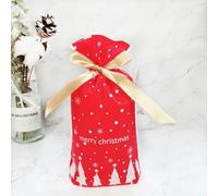 10PCS Bolsa de Navidad de Año Nuevo Bolsa de Regalo de Navidad Bolsa de Galletas de Caramelo para Envasar Alimentos Regalo Cordón Bolsillo con Cordón-Bolsa de Navidad-6-20 PCS