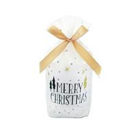 10PCS Bolsa de Navidad de Año Nuevo Bolsa de Regalo de Navidad Bolsa de Galletas de Caramelo para Envasar Alimentos Regalo Cordón Bolsillo con Cordón-Bolsa de Navidad-1-20 PCS